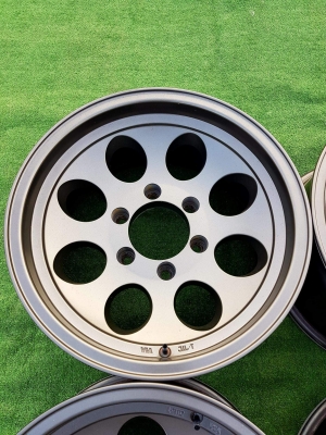ขายล้อหยดน้ำ ขอบ 16 กว้าง 8" ออฟลบ 10 สีเทากัลสวยๆ
