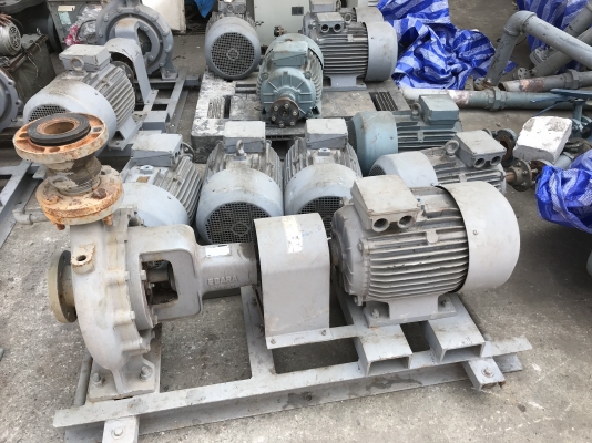 ขายปั้มน้ำหอยโข่ง Ebara 80x65FSK ขนาดเข้า 3นิ้ว ออก 2.5นิ้ว ใบพัดทองเหลือง รุ่นใบพัดใหญ่ส่งน้ำไกล ชนมอเตอร์ 15HP. 380V สภาพสวยเดิมๆ พร้อมใช้งาน มี 5ชุดครับ