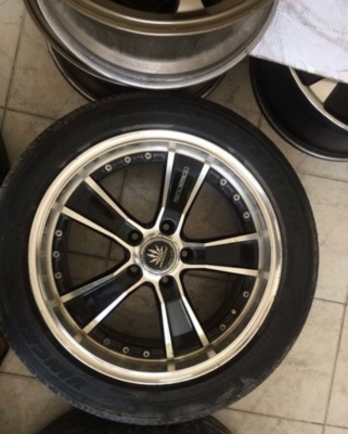 ล้อขอบ17กว้าง7.5ทั้ง4ลูก5/114ไม่มีซ่อมเดิมๆสีตามการใช้งาน แถมยางไปใช้ขายยกชุด4500฿ ID line Tel .0850448320 ล้อขอบ17กว้าง7.5ทั้ง4ลูก5/114ไม่มีซ่อมเดิมๆสีตามการใช้งาน แถมยางไปใช้ขายยกชุด4500฿ ID line Tel .0850448320