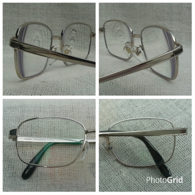 แว่นสายตายาวไททาเนียม แบรนด์หรูปาริเซียน เลนส์มัลติโค้ท +250 ใสปิ๊ง ! Authentic ANDRE VALENTINO PARI