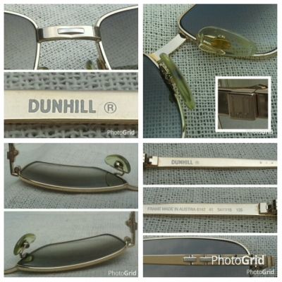 แว่นตาสองกษัตริย์ แบรนด์สุดหรูผู้ดีอังกฤษ ยุค &#039;80s ก้านขาถักลายทอง หายาก ! Vintage DUNHILL hand