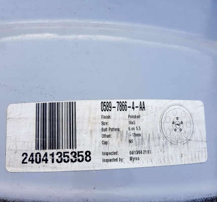 ขายล้อ MICKEY THOMPSON แท้ MADE IN U.S.A 16x8 ลบ 11 สวยๆ