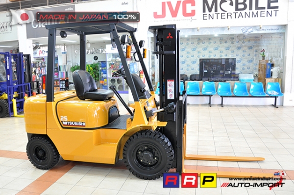 ขายรถโฟล์คลิฟท์มือสอง MITSUBISHI รุ่น FD25-F18B-07288 นำเข้าจากประเทศญี่ปุ่น 100\% ไม่เคยใช้งานในไทย ขายรถโฟล์คลิฟท์มือสอง MITSUBISHI รุ่น FD25-F18B-07288 นำเข้าจากประเทศญี่ปุ่น 100\% ไม่เคยใช้งานในไทย