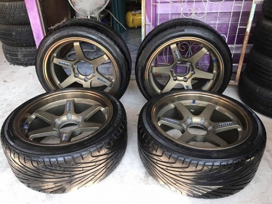 แม็กมือสอง 18 พร้อมยาง ล้อเดิมๆ มีลอยนิดหน่อยตรงขอบ