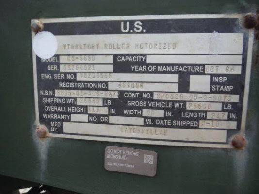 CATERPILLAR รุ่น CS 563 D