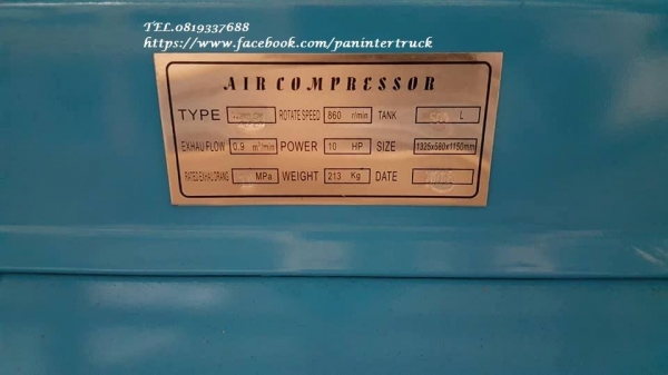 New Arrival* สินค้าใหม่แกะกล่อง*เครื่องปั๊มลมASHITA ขนาด500 ลิตร ,3 สูบ ,10HPแรง, 380V. มอเตอร์ 3 สาย(ไฟ 3 เฟส โรงงาน)ยังไม่เคยใช้งาน ราคาเพียง 34,000 บาท สนใจติดต่อ 0819337688