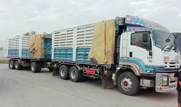 ขาย 360 พ่วงแม่ลูก กระบะเหล็กคอกเกษตร อู่ ส สหะกิจ รถปี 53