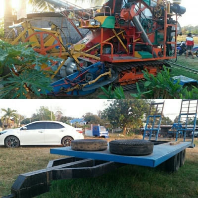 ขายรถเกี่ยวข้าวช้างน้อยเครื่อง165ช่วงล่าง8พร้อมสาลี่ลาก พร้อมใช้งาน