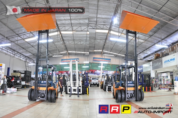 ขายรถโฟล์คลิฟท์มือสอง TOYOTA รุ่น 7FD25-29059 นำเข้าจากประเทศญี่ปุ่น 100\% ไม่เคยใช้งานในไทย