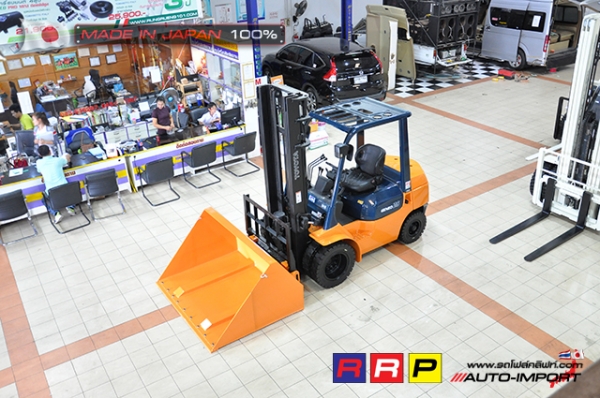 ขายรถโฟล์คลิฟท์มือสอง TOYOTA รุ่น 7FD25-29059 นำเข้าจากประเทศญี่ปุ่น 100\% ไม่เคยใช้งานในไทย