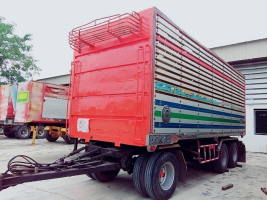 Isuzu 320 แรง ปี 51 ดัมพ์คอกเกษตรแม่ลูก 3 เพลา ยาว 7.50 เมตร พร้อมใช้สุดๆ ทะเบียนพร้อม