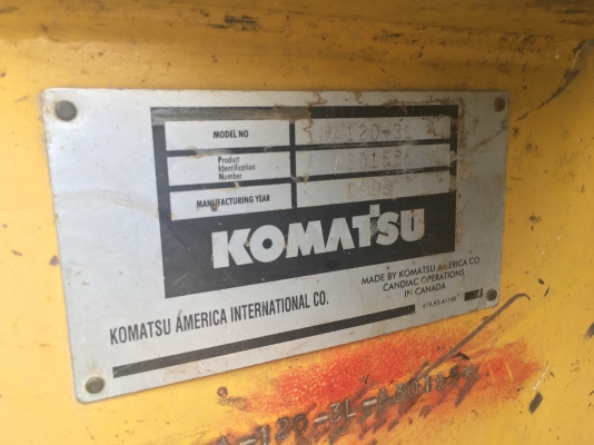 รถตัก Komatsu WA120-3L เครื่อง เกียร์ ปั๊ม แรงมาก มีบุ้งกี๋ให้ค่ะ(แถมแผงงาและงายกของให้ด้วย) เอกสารพร้อมโอน ภาษีเต็มค่ะ(เปิดขายใหม่เนื่องจากหลุดมัดจำคะ) รถตัก Komatsu WA120-3L เครื่อง เกียร์ ปั๊ม แรงมาก มีบุ้งกี๋ให้ค่ะ(แถมแผงงาและงายกของให้ด้วย) เอกสารพร้อมโอน ภาษีเต็มค่ะ(เปิดขายใหม่เนื่องจากหลุดมัดจำคะ)