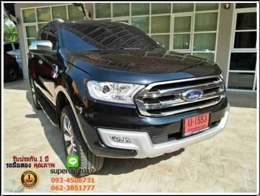 FORD EVEREST 3.2 TITANIUM+ 4WD AT ปี 2017 ออกรถ 10,000 บาท