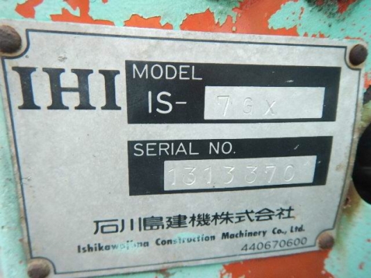 ยี่ห้อ IHI ????????รุ่น IS 7 GX ยี่ห้อ IHI ????????รุ่น IS 7 GX