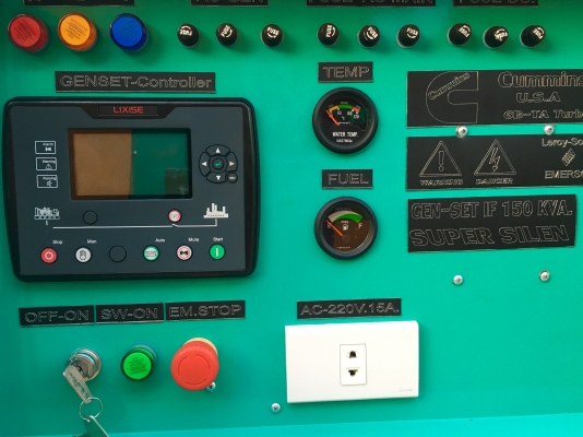 เครื่องปั่นไฟCummins 140kva.POWER BY U.S.A.รับประกัน1ปีจัดส่งทั่วประเทศพร้อมติดตั้งฟรี