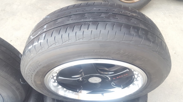 ล้อมือ2 K.BREAR ขอบ15 4รู100 พร้อมยาง 4 ล้อ