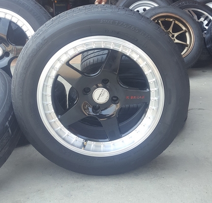 ล้อมือ2 K.BREAR ขอบ15 4รู100 พร้อมยาง 4 ล้อ