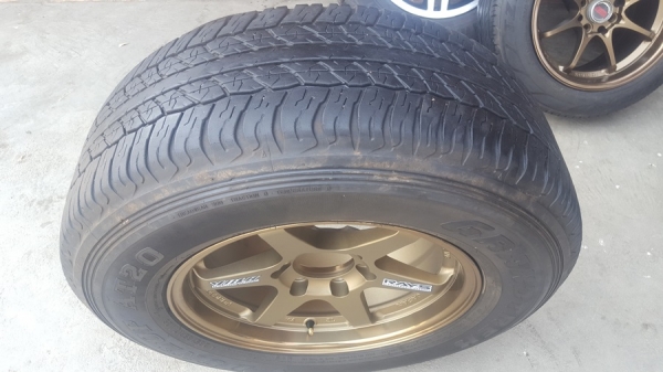 ล้อใหม่ TE37 ขอบ17 กว้าง8.5 พร้อมยาง265/65/17  4 ล้อ