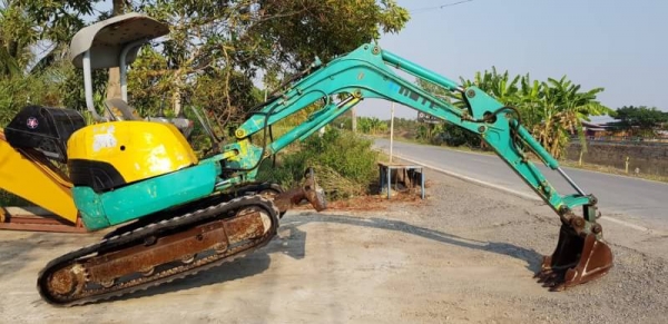 ขายด่วนรถแบคโฮคูโบต้าK30-3คอลโทลสั้นน้ำมันปั้มนี้วติดลายหัวกะแทกดีดีเทียบเท่าPC30รถนอกสถาพดีพร้อมใช้เพิ่งนำเข้ามายังไม่เคยใช้งานในไทยเลย