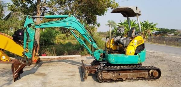 ขายด่วนรถแบคโฮคูโบต้าK30-3คอลโทลสั้นน้ำมันปั้มนี้วติดลายหัวกะแทกดีดีเทียบเท่าPC30รถนอกสถาพดีพร้อมใช้เพิ่งนำเข้ามายังไม่เคยใช้งานในไทยเลย