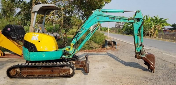 ขายด่วนรถแบคโฮคูโบต้าK30-3คอลโทลสั้นน้ำมันปั้มนี้วติดลายหัวกะแทกดีดีเทียบเท่าPC30รถนอกสถาพดีพร้อมใช้เพิ่งนำเข้ามายังไม่เคยใช้งานในไทยเลย