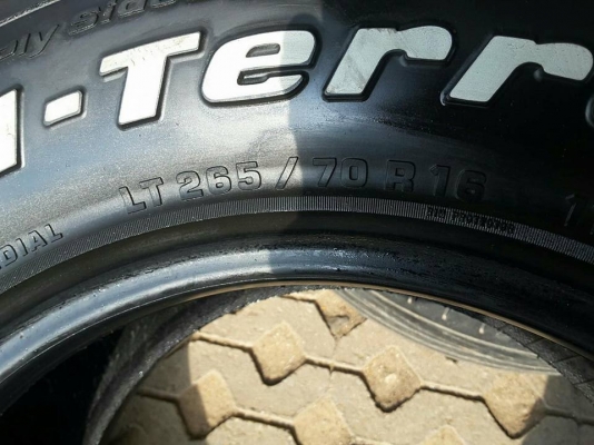 BF KO1 USA. 265-75-16 ปลายปี14 สภาพสวยๆ 1ชุด