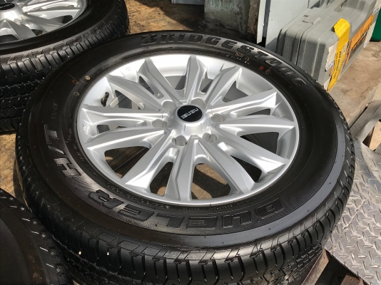 ล้อแม็กพร้อมยางป้ายแดง NEW ISUZU Blue Power ขอบ 18 รุ่นใหม่ล่าสุด 255-60-18 ปลายปี 17