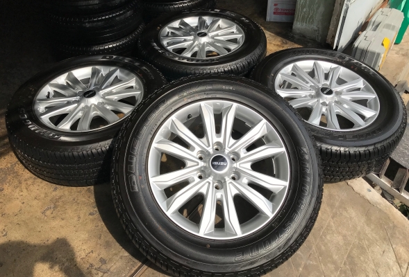 ล้อแม็กพร้อมยางป้ายแดง NEW ISUZU Blue Power ขอบ 18 รุ่นใหม่ล่าสุด 255-60-18 ปลายปี 17