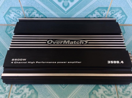 แอมป์คลาสเอบี4ch Overmatch มือสองสภาพดี ใช้งานปกติ เสียงดีแรงๆ ขับกลางแหลม4-6ดอกได้ ขาย 1850 บาท สนใจ0892425454 อยู่สระบุรี