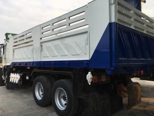 Hino 320 แรง ปี 49 แม่เดี่ยวกระบะดัมพ์สามมิตร มีระบบลากพ่วง พร้อมใช้งานค่ะ