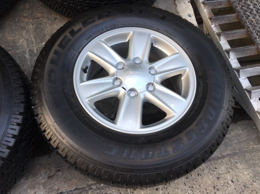 ล้อแม็ก ISUZU D-Max All New ขอบ 16 พร้อมยาง Bridgestone 245-70-16 ปลายปี 15 แม็กสวย ดอกยางหนา