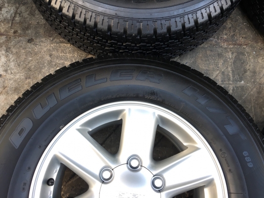 ล้อแม็ก ISUZU D-Max All New ขอบ 16 พร้อมยาง Bridgestone 245-70-16 ปลายปี 15 แม็กสวย ดอกยางหนา