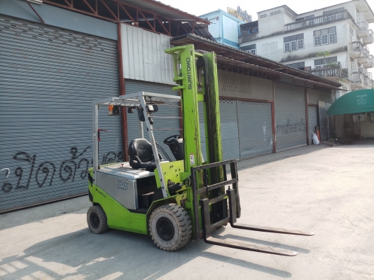 ขาย โฟล์คลิฟท์ ไฟฟ้า sumitomo 2.5 ตัน เสา 4 ม. ยางตัน