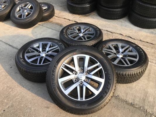 ล้อพร้อมยางป้ายแดง TOYOTA NEW FORTURNER ปี 17 สวยกริปทุกวง เส้นสี ตุ่มชัดๆ