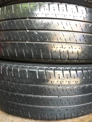 ล้อแม็ก Toyota Vigo Champ สีเทาดำ ขอบ 16 พร้อมยาง Michelin 215-65-16 ปี 14