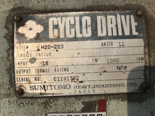 ขายหัวเกียร์ทดรอบ Cycro drive Sumitomo made in Japan อัตราทด 1:11 รุ่นใหญ่ เพลาออก 5นิ้ว สภาพสวย หมุนนิ่ม พร้อมใช้งาน