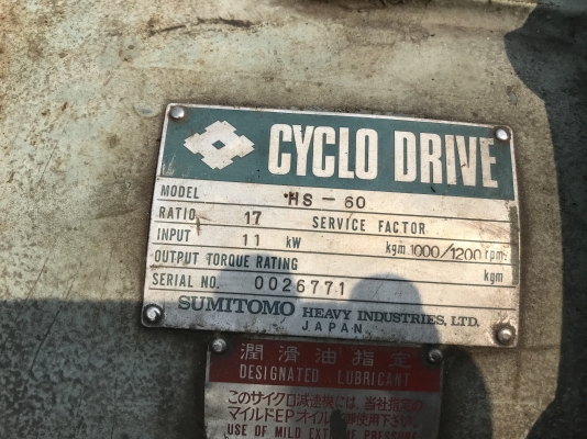 ขายหัวเกียร์ทดรอบ Cycro drive Sumitomo made in Japan อัตราทด 1:17 รุ่นใหญ่ เพลาออก 4นิ้ว สภาพสวย หมุนนิ่ม พร้อมใช้งาน มี 2ตัวครับ ขายหัวเกียร์ทดรอบ Cycro drive Sumitomo made in Japan อัตราทด 1:17 รุ่นใหญ่ เพลาออก 4นิ้ว สภาพสวย หมุนนิ่ม พร้อมใช้งาน มี 2ตัวครับ