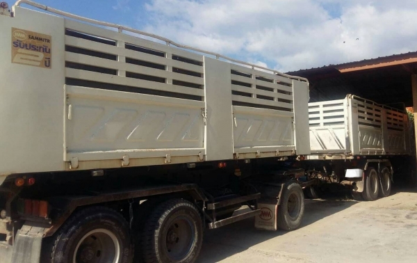 พ่วง 22 ล้อ HINO FM2P 380 แรง ปี 55 กระบะเหล็กหิน ทราย - ดั้ม สามมิตรแท้ ไมล์ 660,000 กม. สภาพสวย พร้อมโอน