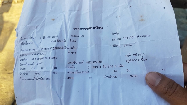 รถอีซูซุ 6 ล้อดั้ม FRR 210 แรงม้า. ปี 57. , ( รถวิ่ง 8x,xxx กม. ) สนใจติดต่อ 081 - 6079515