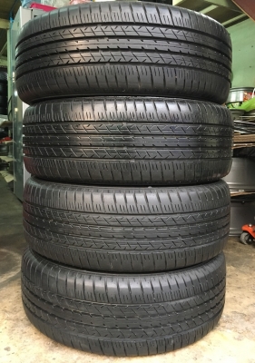 ล้อแม็ก Toyota Vios ตัวท็อป ขอบ 16 สีรมดำ พร้อมยาง Bridgestone 195-50-16 ปี13