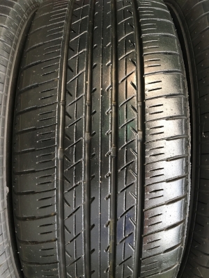 ล้อแม็ก Toyota Vios ตัวท็อป ขอบ 16 สีรมดำ พร้อมยาง Bridgestone 195-50-16 ปี13