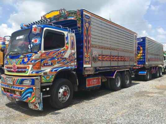 พ่วง 22 ล้อ HINO FM2P 380 แรง ปี 56 กระบะมิเนียมพืชไร่ - ดั้ม อู่ ส.สมบัติ ยางดี สภาพสวย พร้อมใช้ พร้อมโอน ราคา 2.78 ล้านต่อ