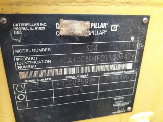 มาใหม่จ้า..CATERPILLAR 304CCR  เก่านอกแท้  เดิมๆๆ  4,XXX  ชั่วโมง  สภาพสวย พร้อมใช้  โทร 089-3818694  ดวงนภา