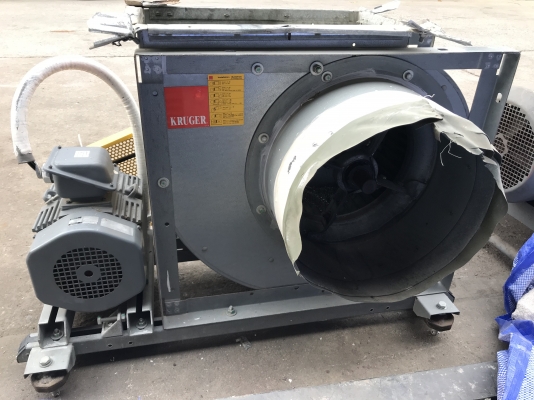 ขายโบวเวอร์ดูดฝุ่น-ดูดอากาศ Kruger 3HP. 380V สภาพสวยมาก หมุนนิ่ม พร้อมใช้งาน