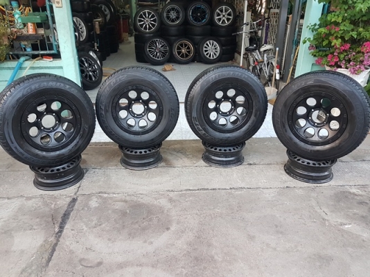 ขายล้อใหม่ หยดน้ำ ขอบ16 หน้า8 Off 0 6รู139 พร้อมยาง\% 245/70/16