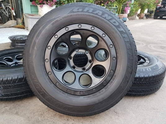 ขายล้อใหม่ หยดน้ำ ขอบ16 หน้า8 Off 0 6รู139 พร้อมยาง\% 245/70/16