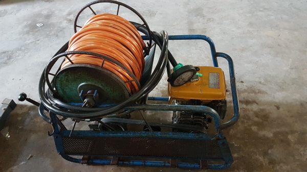 ชุดปั้มอัดฉีดเครื่องยนต์เบนชิล robin 5แรงม้า พร้อมปั้มฉีดยา maruyama ceramic ขนาด 6หุน สภาพสวย อะไหล่หาง่าย นำเข้าจากญี่ปุ่น ไม่เคยใช้ในไทย