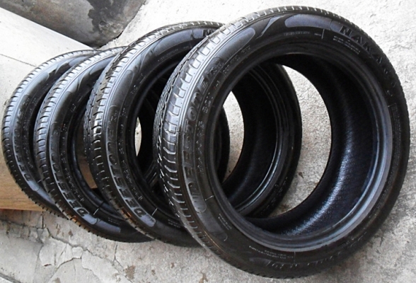 ยางแก้มเตี้ย 195-50-15ลงพื้นปี17 ดอกหนา8มิล เส้นละ475