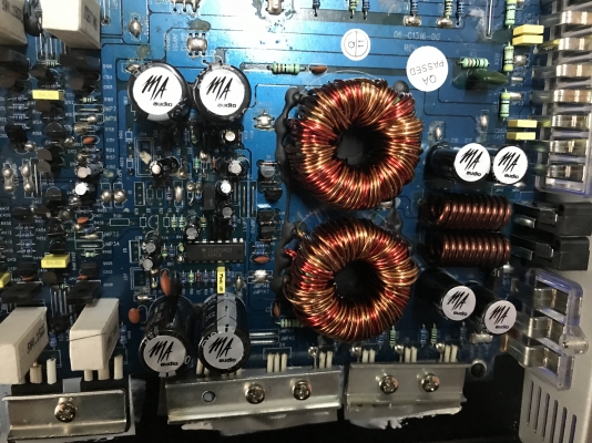 ++ขายเพาเวอร์แอมป์คลาสAB -4CHยี่ห้อ MA ขนาด1,200วัตต์รุ่นM483IX มือสองสภาพสวยๆ++.