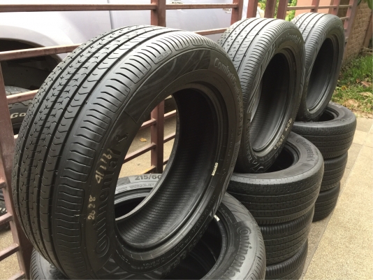ยาง Continental 215 60 16 ปี17 มีให้เลือก3ชุด ดอกเต็ม ไม่มีปะ เนื้อนิ่มๆ ใช้ยาว ราคาไม่แพง